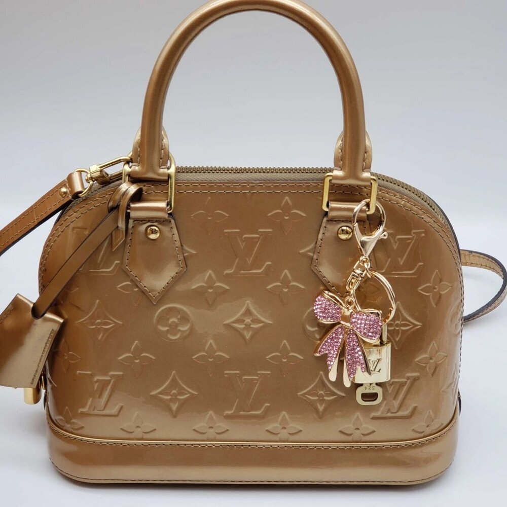 Authentic Louis Vuitton Lock & Key with unbranded Ribbon Bagcharm, Keycharm - Picture 2 of 5
